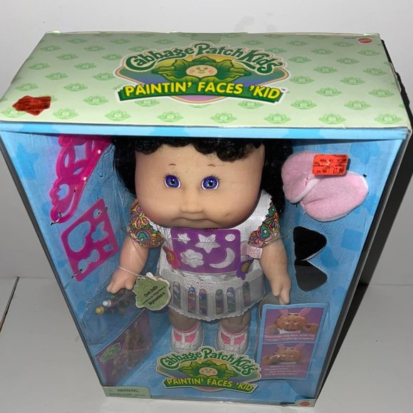 Cabbage Patch Kid Paintin Faces 1996 Very Rare-Matel NewSealedbox CoraJulia - Picture 9 of 9